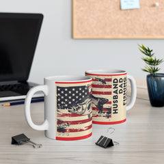 Fishing Themed Graphic Mug, USA Ceramic Mug, 11oz, 15oz. Gift for him, gift for dad, Birthday gift mug, fishing mug, Fathers Day Mug