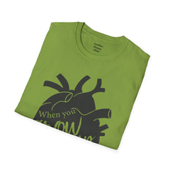 THE BREAKFAST CLUB "When You Grow Up, Your Heart Dies." - Allison Reynolds The Basketcase Unisex Softstyle T Shirt