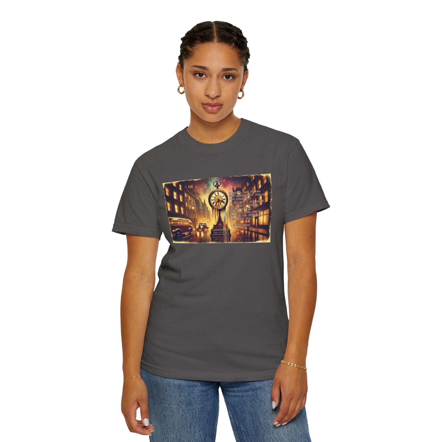 Cindy Lauper Inspired Time After Time Mural Graphic - Unisex Comfort Colors Shirt