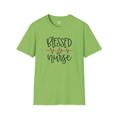Blessed Nurse - Unisex Softstyle T-Shirt | Nurse Awareness, Medical Wear, Gift For Her, Scrubs Tee, Medical Staff Gift, Registered Nurse, RN