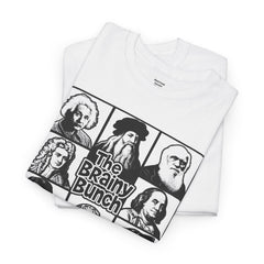 The Brainy Bunch Tee — Vintage Scientist Portraits Graphic T-Shirt