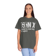 GEN X FUNNY graphic, Raised on Hose Water and Neglect, Retro Comfort Colors 1717, unisex garment-dyed t-shirt, gift for him, gift for her, Birthday gift tee, Vintage Style graphic tee, Fathers Day Shirt