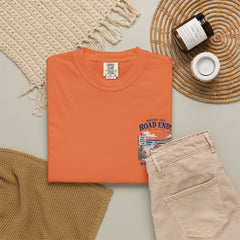 Where the Road Ends Long Island Unisex Garment-Dyed T-shirt