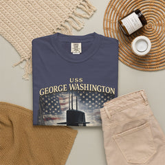 USS George Washington SSBN 598 Submarine T-Shirt with a quote from its namesake