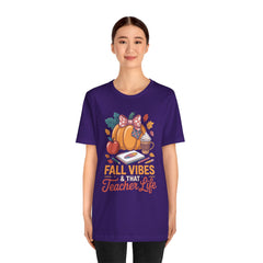 Fall Vibes Teacher Life T-Shirt