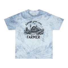 Support Your Local Farmer Graphic Unisex Color Blast T-Shirt