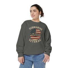 Vintage Submarine Veteran Sweatshirt, Unisex Crewneck, Comfortable Casual Wear, Perfect Gift for Veterans, Military Appreciation