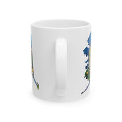 Alaska Watercolor State Mug – Travel Gift or Souvenir – 11oz or 15oz