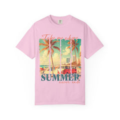 Summer Vibes Graphic T-Shirt - "Take Me Where Summer Never Ends"
