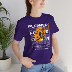Flower Power Tee - Unisex Jersey Short Sleeve Tee