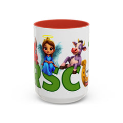 Russell Sage College Mascot Characters 11oz or 15 oz Ceramic Mug - Personalize your mug with your grad year by entering it in the notes field before you complete your purchase