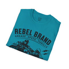 Rebel Brand Motorcycle Race Team Unisex Softstyle T-Shirt