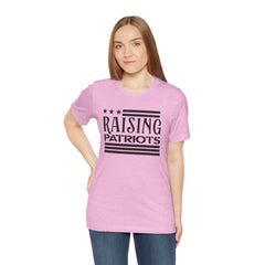 Raising Patriots Tee – Americana Stars & Stripes Family Pride T-Shirt