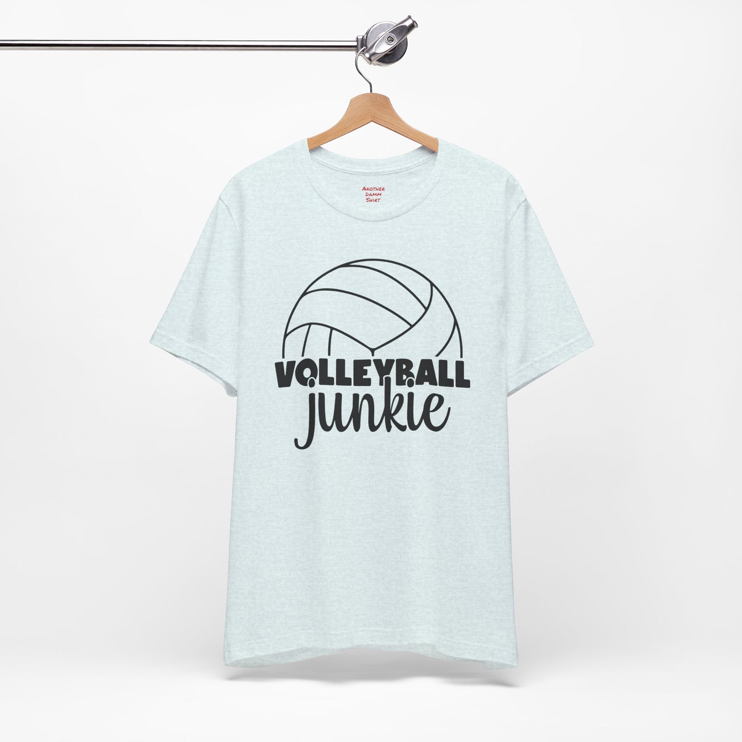 Volleyball Junkie T Shirt,Volleyball t-shirt,spike shirt,volleyball gift,sports tee,team shirt,player gift,coach gift,Love Volleyball,Spike