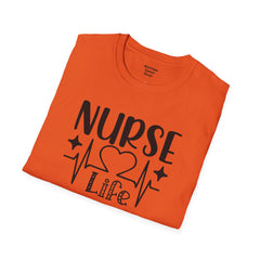 Nurse Life - Unisex Softstyle T-Shirt | Nurse Awareness,Medical Wear,Gift For Him,Scrubs Lover, RN, Hospital Staff Gift,Gift For Her