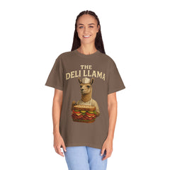 Funny Deli Llama Unisex T-Shirt - Perfect for Foodies and Animal Lovers