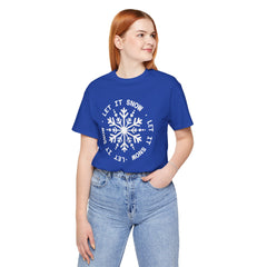 Let It Snow Snowflake T-Shirt — Christmas Winter Tee