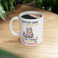 Crazy Cat Lady graphic mug, funny cat mug, white ceramic mug, 11oz, 15oz, dedicated feline enthusiast, cat lover, gift for her, Cat Mamma