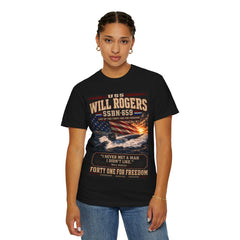 Will Rogers SSBN-659 Submarine  - Forty One for Freedom Patriotic Tee