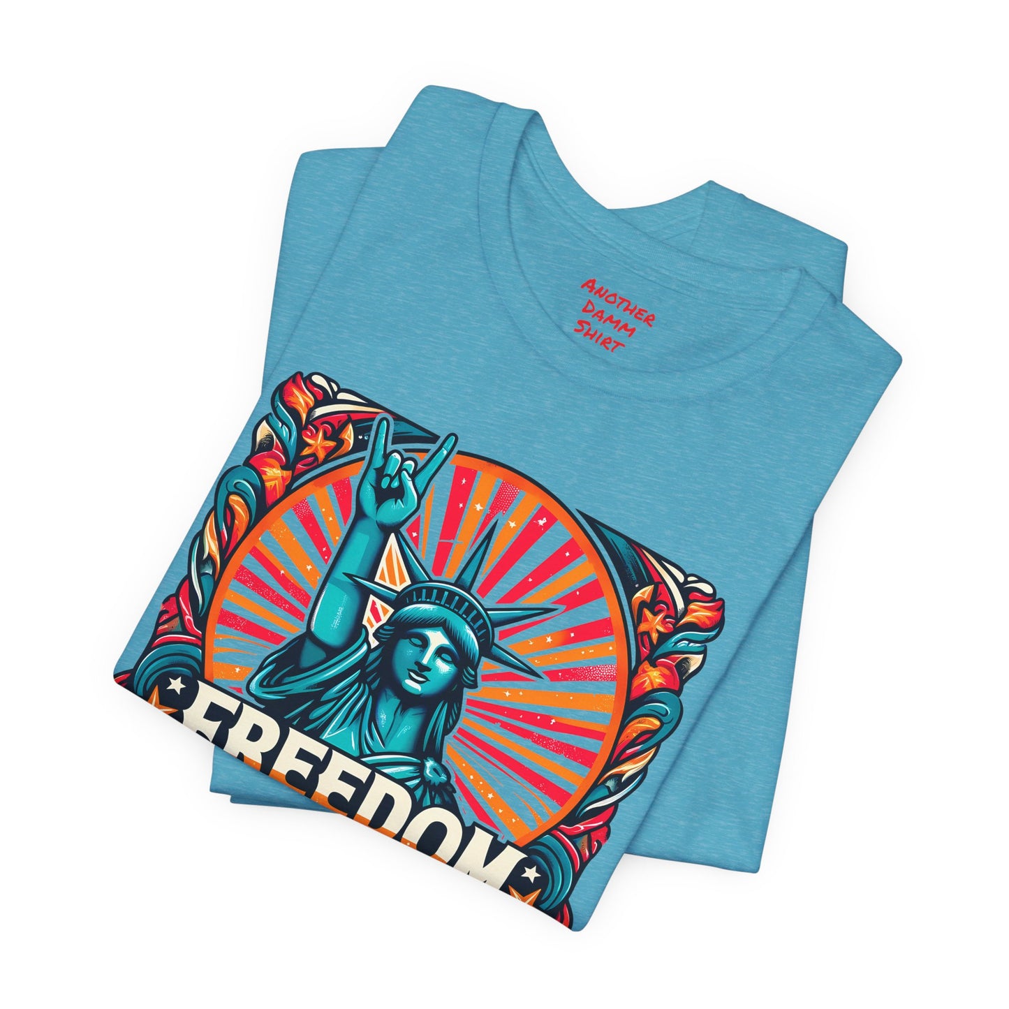 July 4th Statue Of Liberty Freedom - Graphic Unisex Short Sleeve Tee