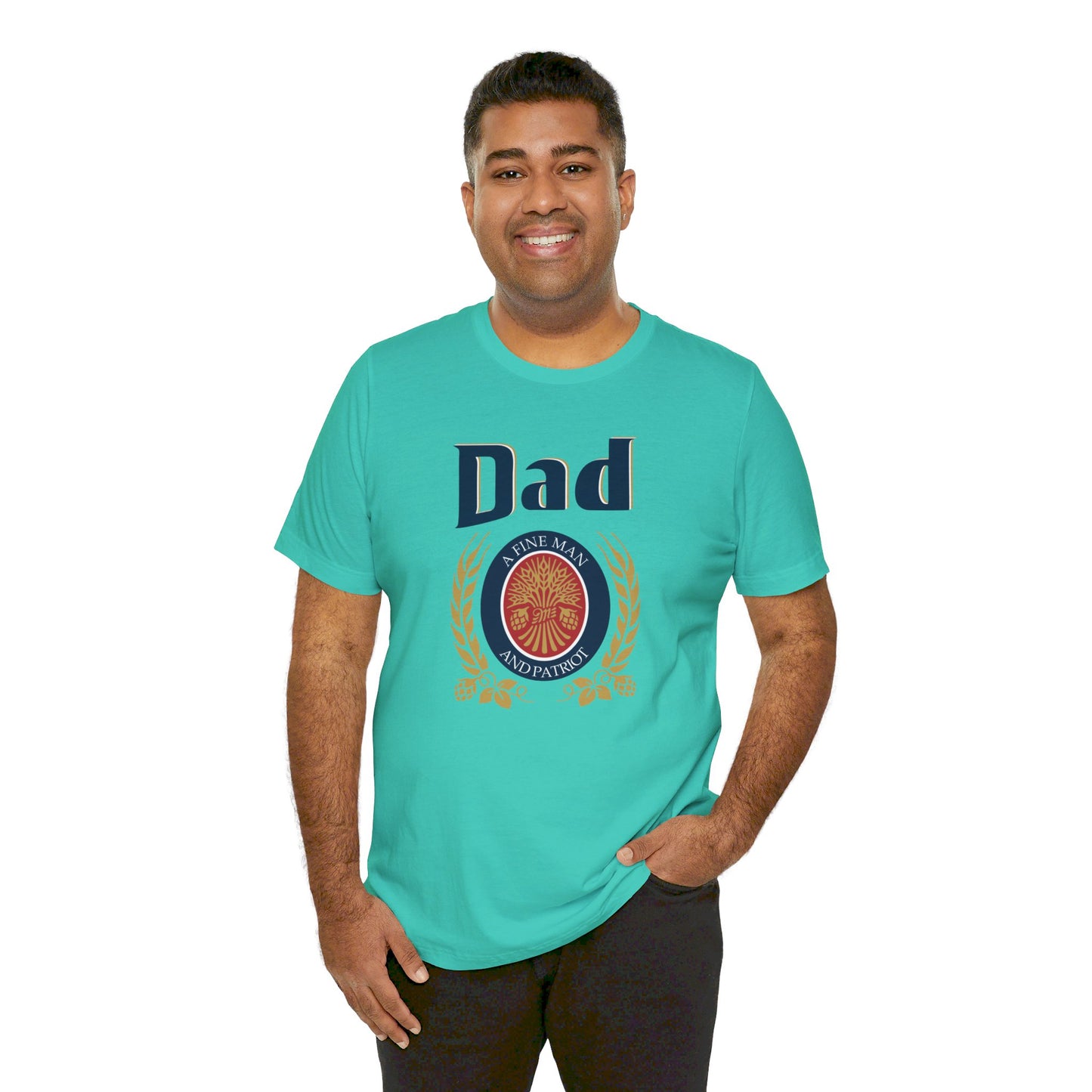 DAD A Fine man and Patriot, Unisex Softstyle T-Shirt