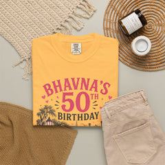 Bhavna Personalized 50th Birthday Girls Trip Savannah, Georgia T-Shirt