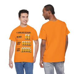 T-Shirt -  "A" School Math for Sailors Funny Beer Graphic Tee