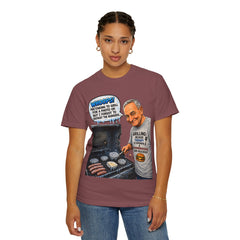 Grill Master Grandpa Funny BBQ T-Shirt — "Whoops! Pretending to Grill for a Photo" Graphic Tee