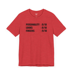 Personality Looks Fingers, Check! - Unisex Jersey Short Sleeve Tee | Amputee Aware,Amputee Humor,Finger Amputee,Gift For Him,Gift For Her