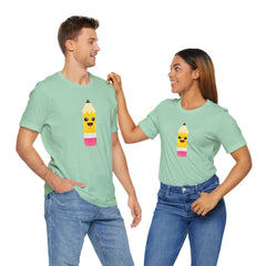 Emoji TEACHER PENCIL- Graphic Unisex Jersey Short Sleeve Tee