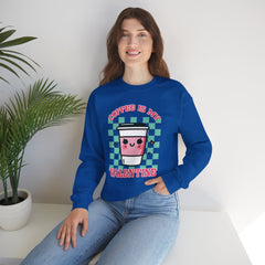 Woman's Coffee Valentine -  Unisex Heavy Blend™ Crewneck Sweatshirt