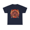 Fiery Fire Kraken - Graphic Unisex Heavy Cotton Tee