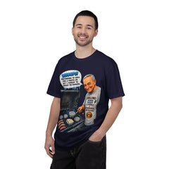 Grill Master Grandpa Funny BBQ T-Shirt — "Whoops! Pretending to Grill for a Photo" Graphic Tee