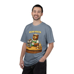 Bear‑Rista Coffee T‑Shirt — Cute Barista Bear Graphic Tee