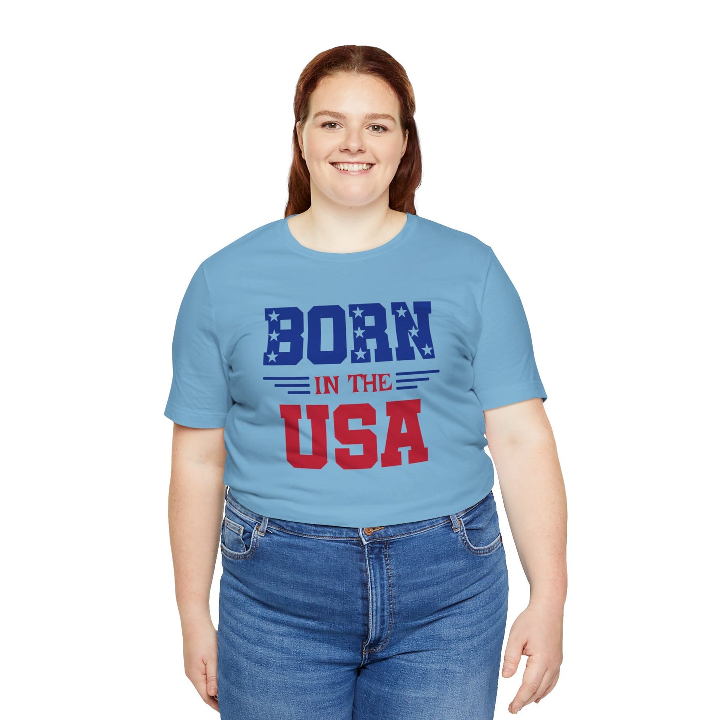 Born In The USA, Unisex Jersey Short Sleeve Tee