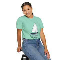Hempstead Bay Sailing Club Graphic T-Shirt — "Real Sailors Fly Scots" Nautical Tee