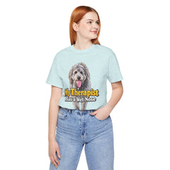My Therapist Has A Wet Nose Personalized with your dog(s) image T-Shirt