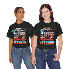Female Veteran Pride T-Shirt — Gift for Her (Army, Navy, Air Force, Marines)