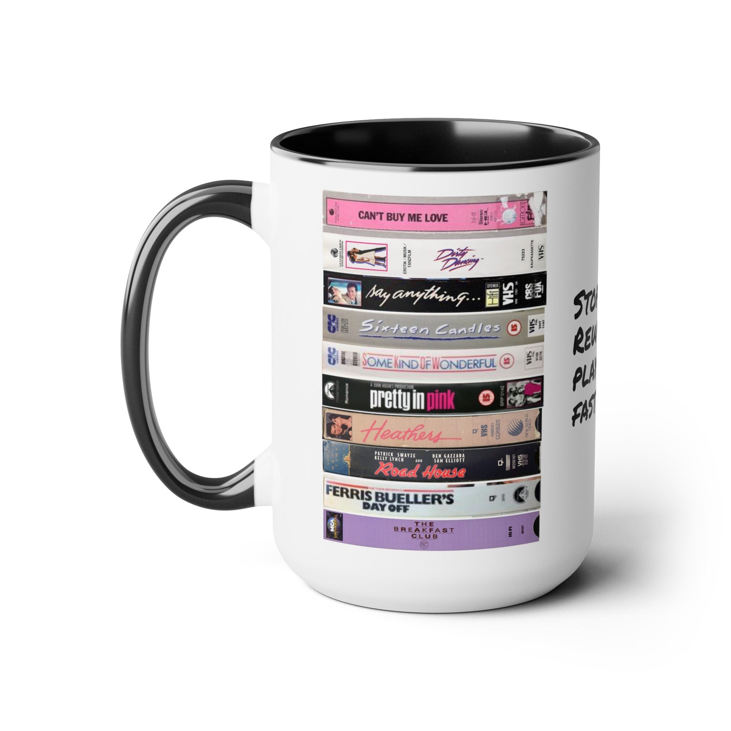 80s Movie Mug: Stop, Eject, Rewind, Play, FFwd