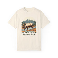 Grand Teton National Park Graphic, Comfort Colors Soft Relaxed Fit Unisex Garment-Dyed T-shirt