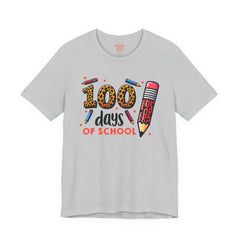 100 DAYS OF SCHOOL - Unisex Jersey Short Sleeve Tee | Elementary School Holiday, Gift For Her, Gift For Him, Teacher Shirt, Classroom Shirt