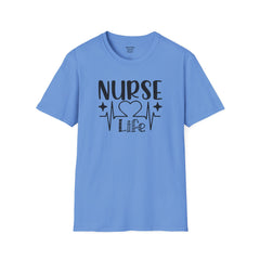 Nurse Life - Unisex Softstyle T-Shirt | Nurse Awareness,Medical Wear,Gift For Him,Scrubs Lover, RN, Hospital Staff Gift,Gift For Her