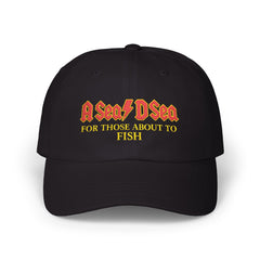Fishing Dad Cap, A Sea D Sea Music Hat, Outdoor Gear, Gift for Fisherman, Adjustable Cap for Dad, Casual Style Hat