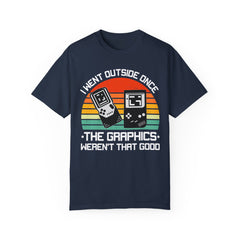 Retro Gamer Unisex T-Shirt - "I Went Outside Once"