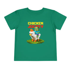 Toddler Chicken Jockey Tee - Fun Minecraft Animal T-Shirt for Kids