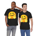 Emoji With Hugging Hands - Graphic Unisex Jersey Short Sleeve Tee