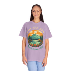 Hot Springs National Park Graphic, Comfort Colors Soft Relaxed Fit Unisex Garment-Dyed T-shirt