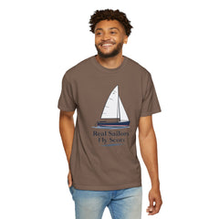 Hempstead Bay Sailing Club Graphic T-Shirt — "Real Sailors Fly Scots" Nautical Tee