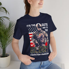 Patriotic American Soldier T-Shirt — "It's the Guts and the Glory"