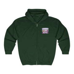 Teach Love Inspire Hoodie - Cozy Unisex Zip-Up Sweatshirt for Educators and Motivators